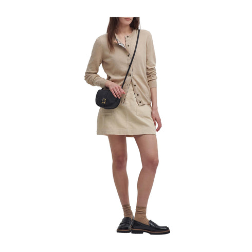 Barbour Cardigan Cardigan Donna con toppe sui gomiti Beige A24 - BARBOURLKN1076 - YE91 - 10 - Francavilla Moda